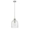 Z-Lite Pearson 1 Light Pendant, Brushed Nickel And Clear Seedy 817-9BN - alternate 7